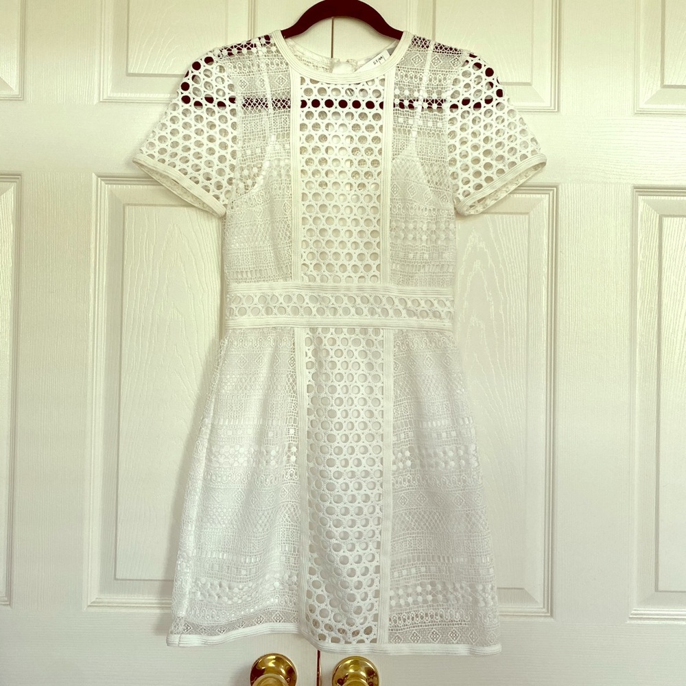 H&M white lace dress